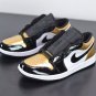 Men & Wmns Jordan 1 Low Gold Toe