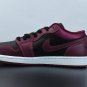 Men & Wmns Jordan 1 Low Dark Beetroot Black