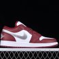 Men & Wmns Jordan 1 Low Bordeaux White Grey