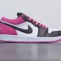Men & Wmns Jordan 1 Low Black Active Fuchsia