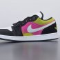 Men & Wmns Jordan 1 Low Black Active Fuchsia Cyber