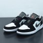 Men & Wmns Jordan 1 Low Black White Wolf Grey Infrared