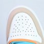 Men & Wmns Jordan 1 Low Beige With Blue & Orange Swoosh