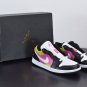 Men & Wmns Jordan 1 Low Black Active Fuchsia Cyber
