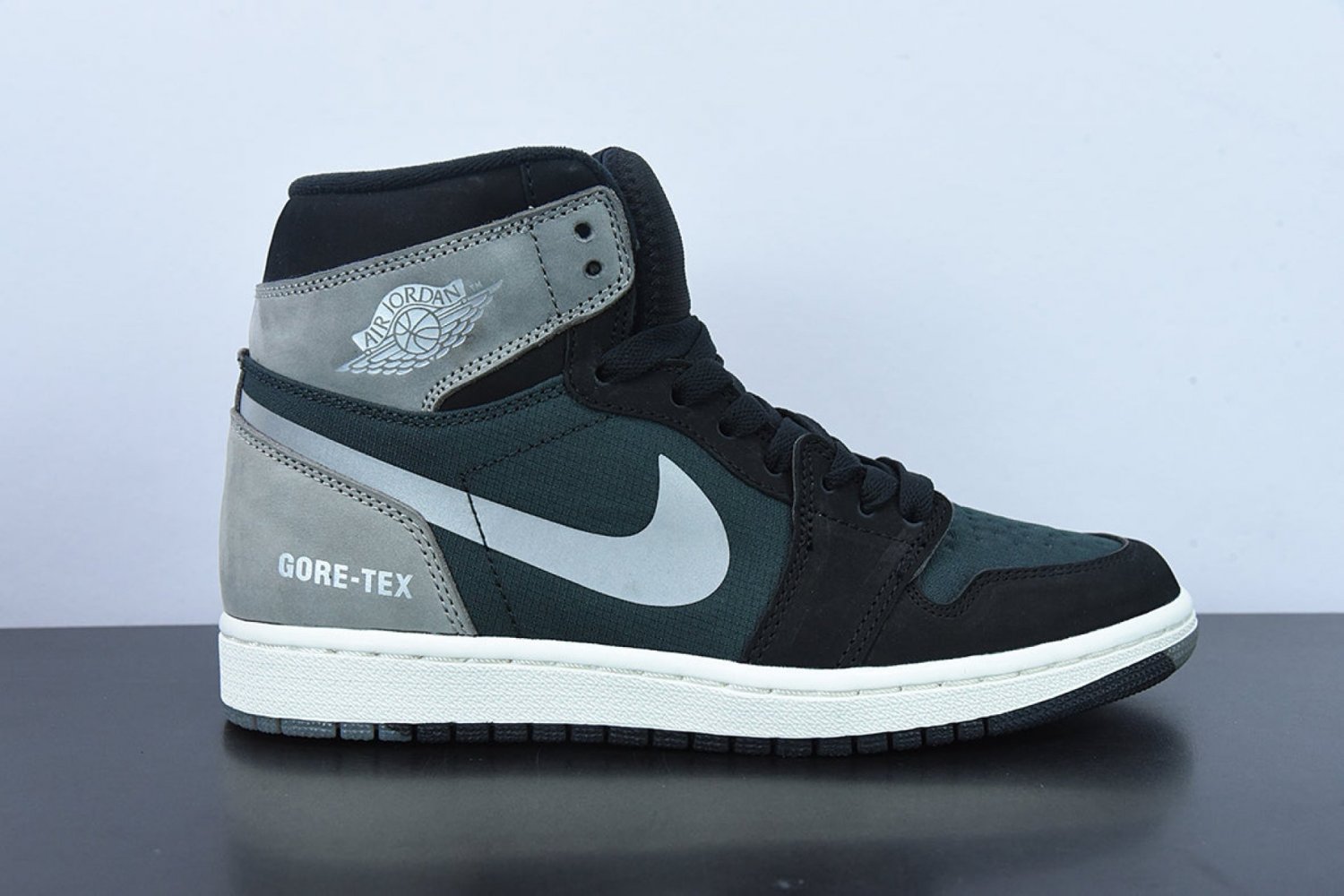 Men & Wmns Jordan 1 High Element Gore-Tex Black Grey