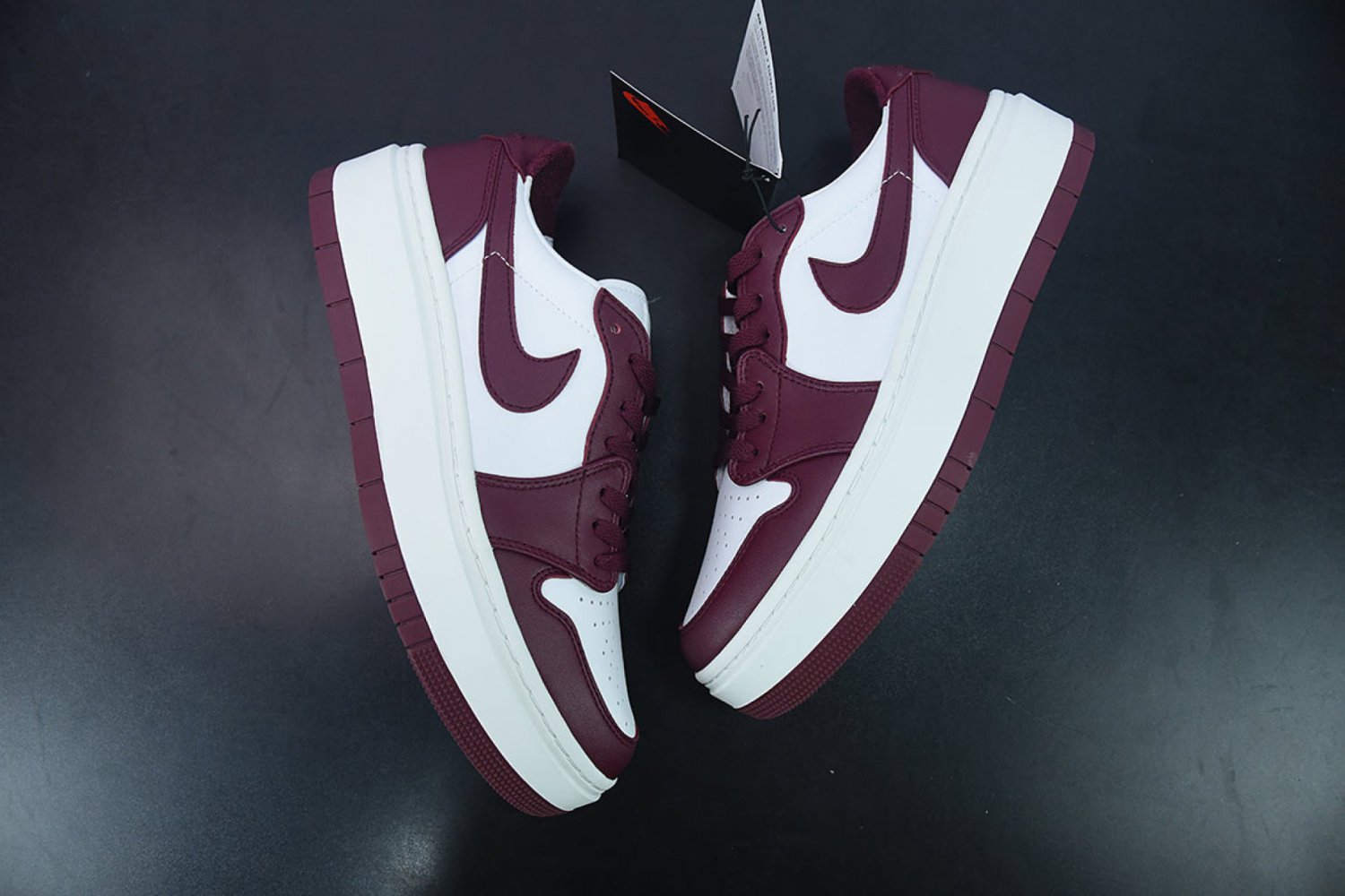 Men & Wmns Jordan 1 Elevate Low SE Wolf Red Wine