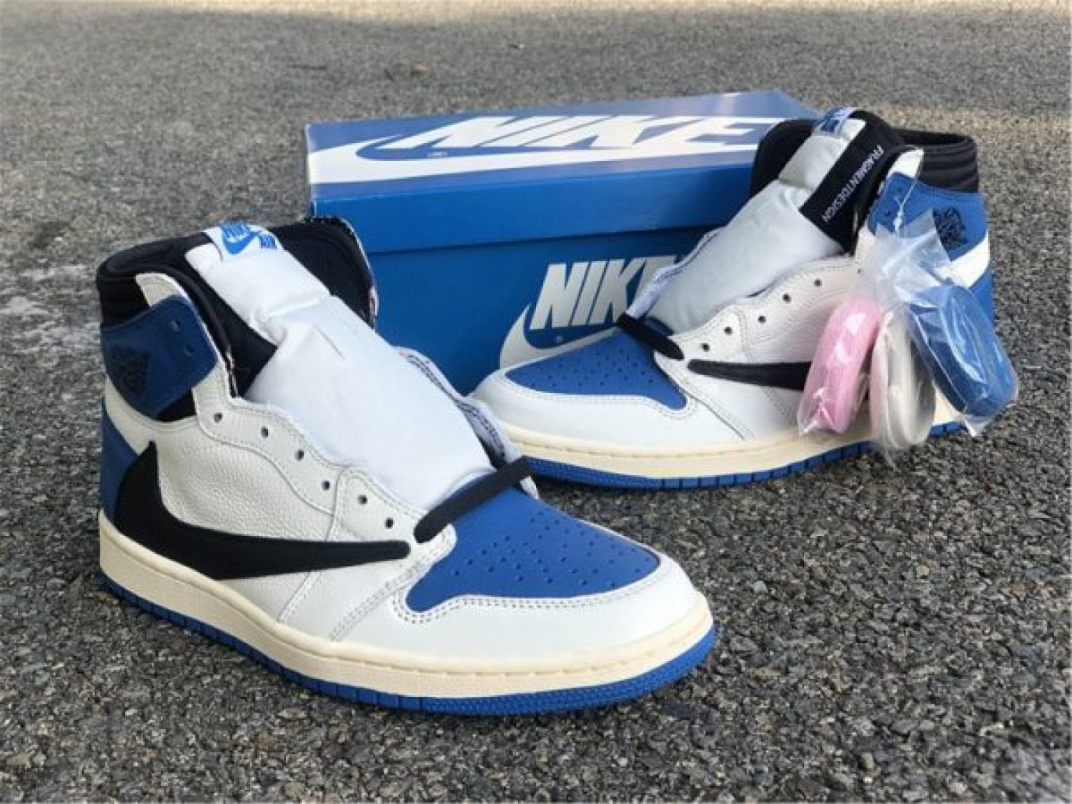 Men & Wmns Jordan 1 High Og Military Blue Shoes Zone