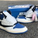Men & Wmns Jordan 1 High Og Military Blue Shoes Zone