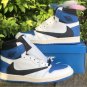 Men & Wmns Jordan 1 High Og Military Blue Shoes Zone