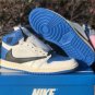 Men & Wmns Jordan 1 High Og Military Blue Shoes Zone