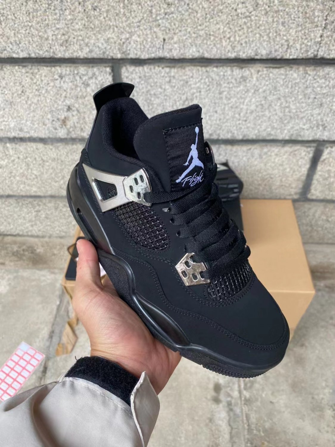 Men & Wmns Jordan 4 &acirc;��Chorme Black Cat&acirc;��