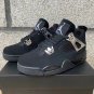 Men & Wmns Jordan 4 &acirc;��Chorme Black Cat&acirc;��