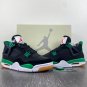Men & Wmns Jordan 4 Retro  Black Pine Green DR5415-107
