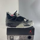 Men & Wmns Jordan Retro 4 Black Fear  626969-030
