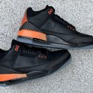 Men & Wmns Jordan retro 3 X J Balvin Black Orange