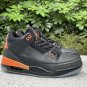 Men & Wmns Jordan retro 3 X J Balvin Black Orange