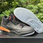 Men & Wmns Jordan retro 3 X J Balvin Black Orange