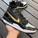 Men & Wmns Jordan Legacy 312 Low Black Metallic Gold CD7069-071