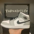 Men & Wmns Jordan 1 Mid 'Light Smoke Grey'