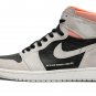 Men & Wmns Jordan 1 Retro High Neutral Grey Hyper Crimson_6