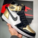 Men & Wmns Jordan 1 Retro High NRG Patent Gold Toe