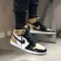Men & Wmns Jordan 1 Retro High NRG Patent Gold Toe_1