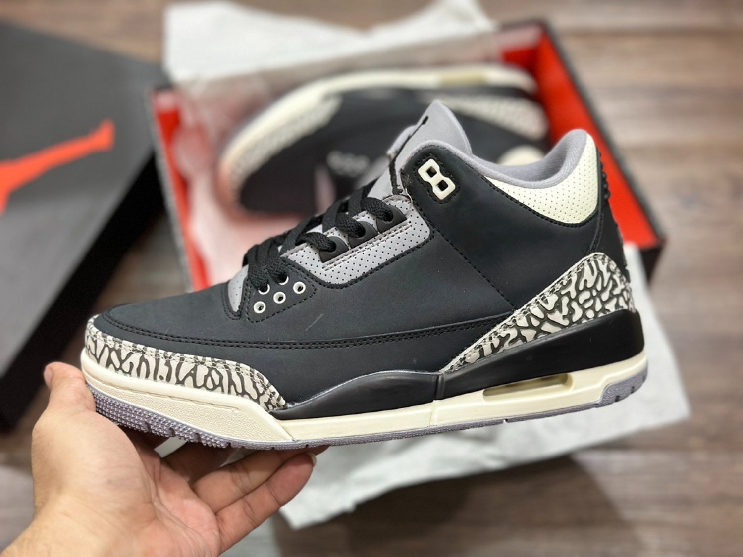 Men & Wmns Jordan 3 Retro Off Noir
