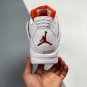 Men & Wmns Jordan 4 Retro Metallic Orange