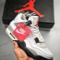 Men & Wmns jordan 4 retro og white cement_1