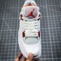 Men & Wmns Jordan 4 Retro Orange Metallic White