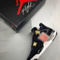 Men & Wmns Jordan 4 Retro Royalty Black Metallic Gold