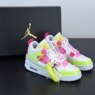 Men & Wmns Jordan 4 Retro White Lemon Pink