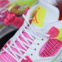 Men & Wmns Jordan 4 Retro White Lemon Pink