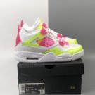 Men & Wmns Jordan 4 Retro White Lemon Pink_1