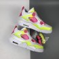 Men & Wmns Jordan 4 Retro White Lemon Pink_1