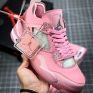Men & Wmns Jordan 4 Retro X Off White Pink