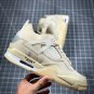 Men & Wmns Jordan 4 Retro X Off-White SP SAIL