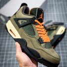 Men & Wmns Jordan 4 Retro X UNDEFEATED Travis Scott Olived-Oiled