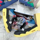 Men & Wmns Jordan 4 Retro X Union LA 'Off Noir'