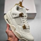 Men & Wmns Jordan 4 Sail - (Metallic GoldBlack)