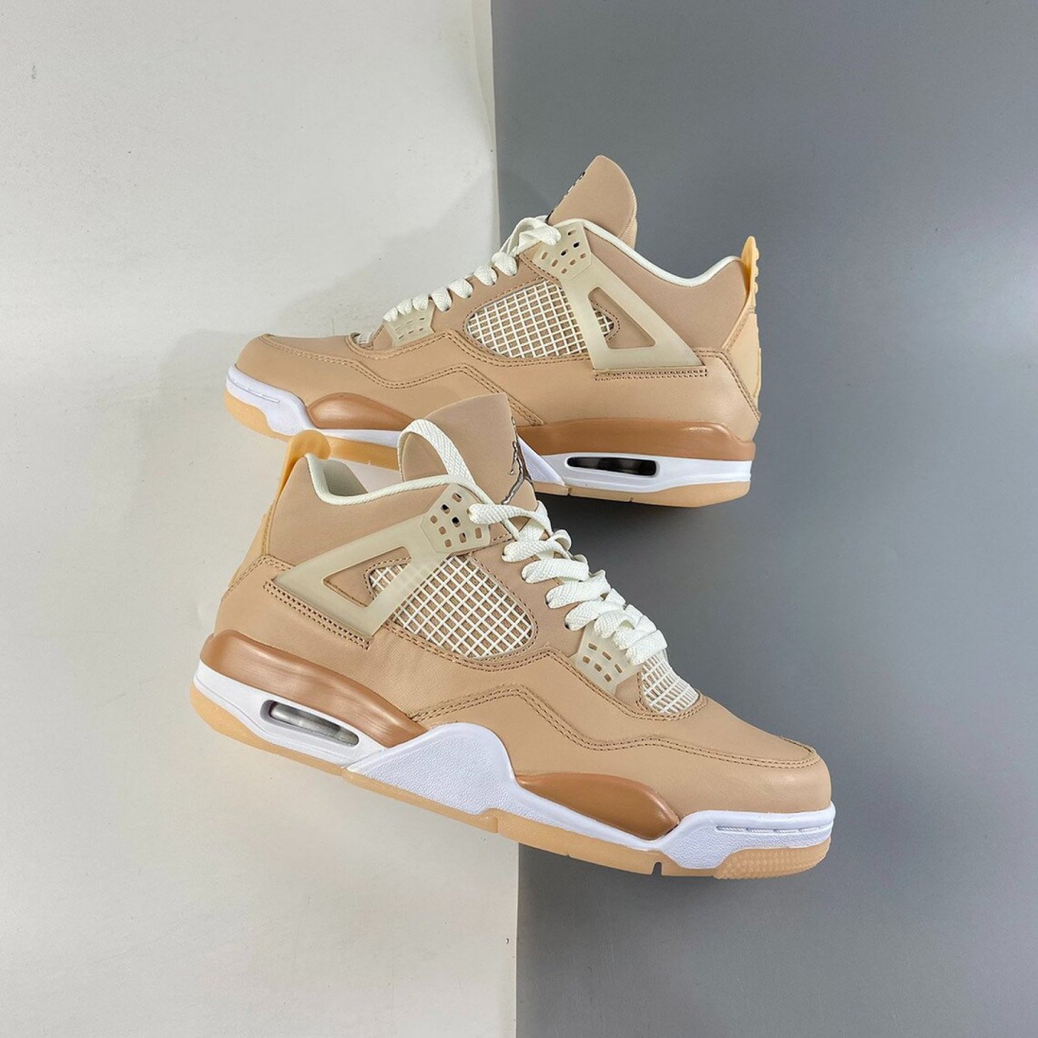 Men & Wmns Jordan 4 Shimmer bronze Eclipse orange Quartz Sneaker