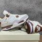 Men & Wmns Jordan 4 White Brown Sneakers