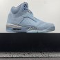 Men & Wmns Jordan 5 &acirc;��Bluebird&acirc;�� Photo BlueGrey-Metallic Silver-White