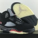 Men & Wmns Jordan 5 Gore-Tex Off-NoirFire Red-Black-Muslin