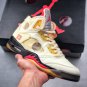 Men & Wmns Jordan 5 Retro Off-White Sail