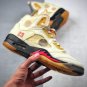 Men & Wmns Jordan 5 Retro Off-White Sail