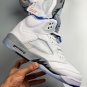 Men & Wmns Jordan 5 Retro White Stealth (2021)