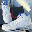 Men & Wmns Jordan 5 Retro White Stealth 2021