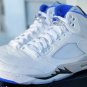Men & Wmns Jordan 5 Retro White Stealth 2021