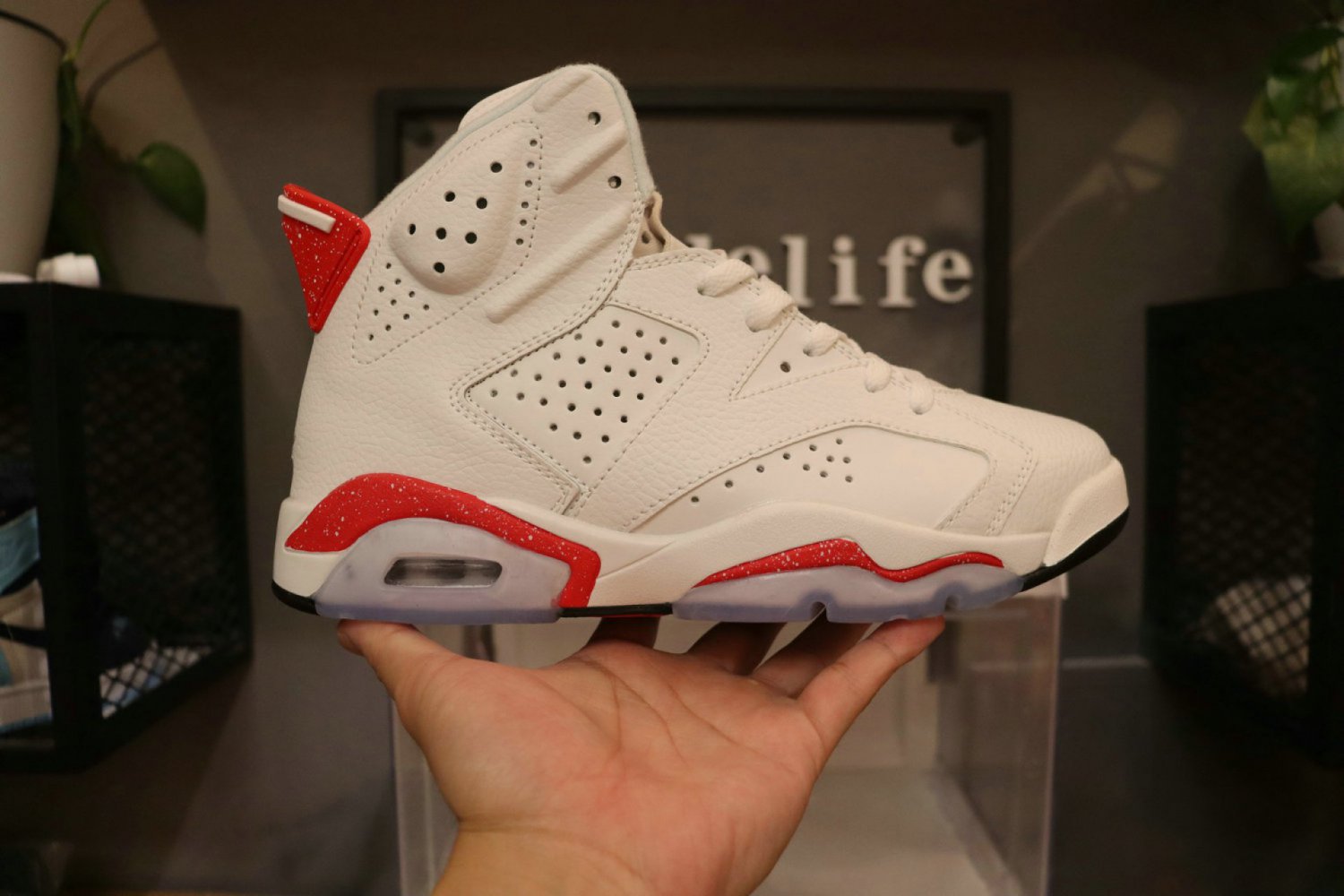 Men & Wmns Jordan 6 Retro Red Oreo (GS)_1